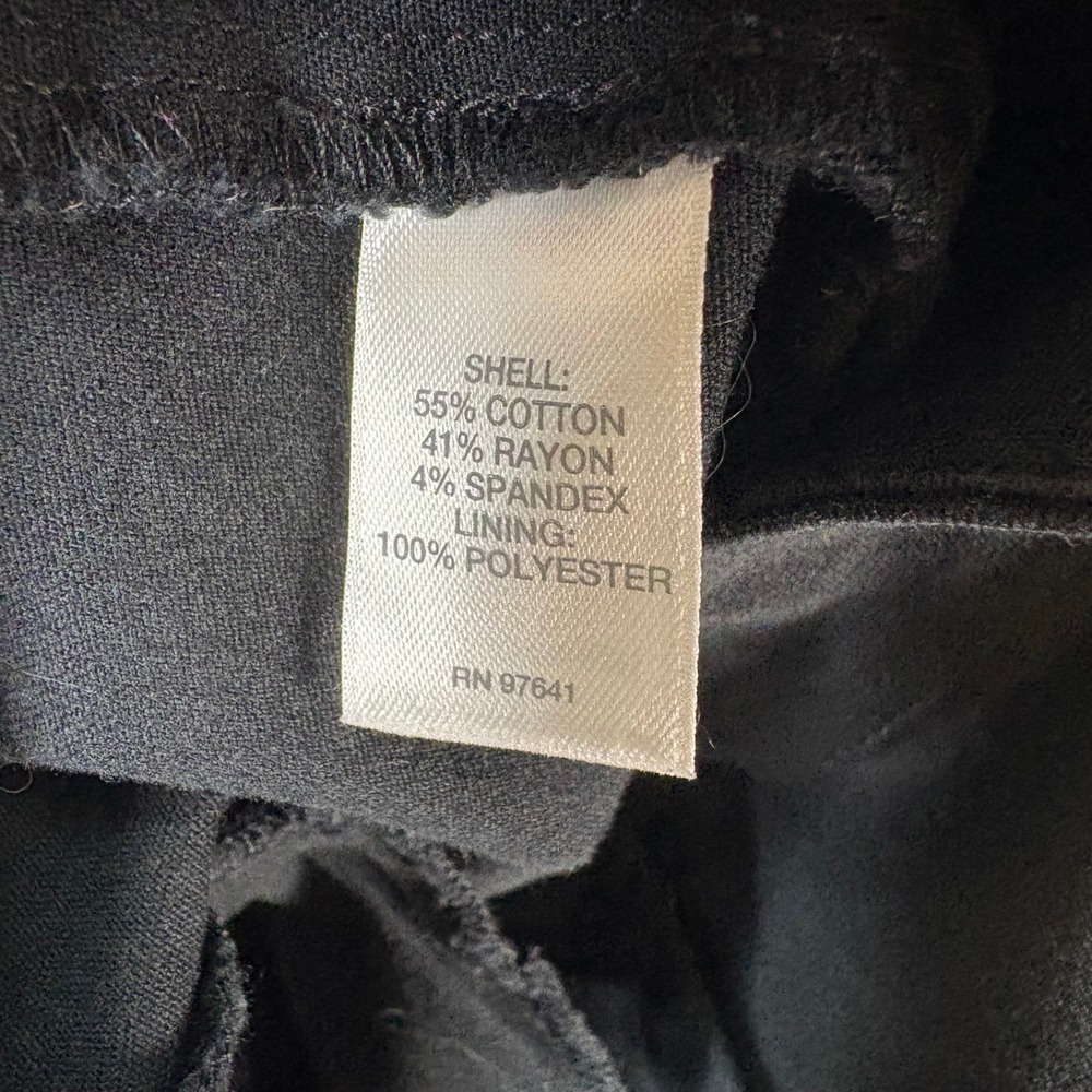 J. Jill Women's Sz 18 Black Premium BiStretch Pants Flat Front Career Casual - Picture 7 of 7